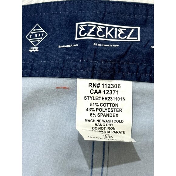 EZEKIEL USA Men's Swim Blue Trunks 38 - Picture 3 of 8